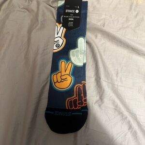 Stance Men's Graphic Socks - Blue and Black